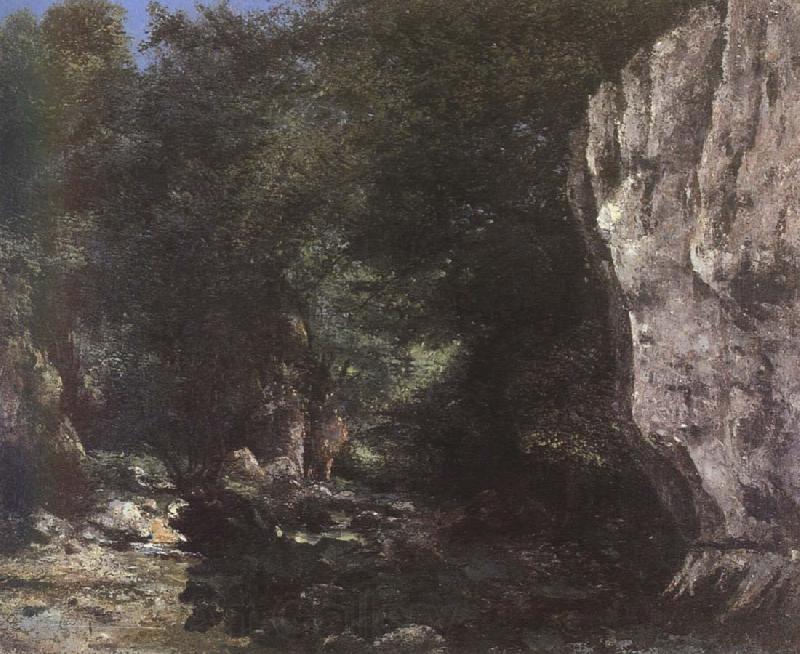 Gustave Courbet Stream Norge oil painting art